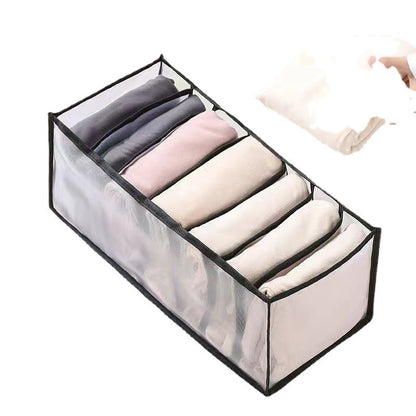 Mesh Underwear and Clothing Storage Box, Drawer Organizer for Wardrobe, Home Clothing Organizer with Dividers