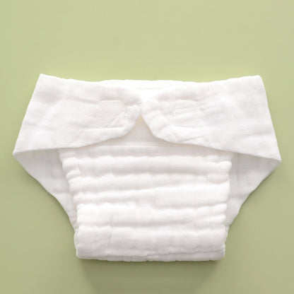 নরম সুতির গজ কাপড়ের ডায়াপার, নবজাতকের জন্য ধোয়া যায় এমন শিশুর ডায়াপার, পুনর্ব্যবহারযোগ্য শিশু ন্যাপি প্যান্ট 