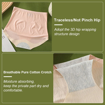 2 Pieces-Summer Cotton Antibacterial Breathable Underwear for Women