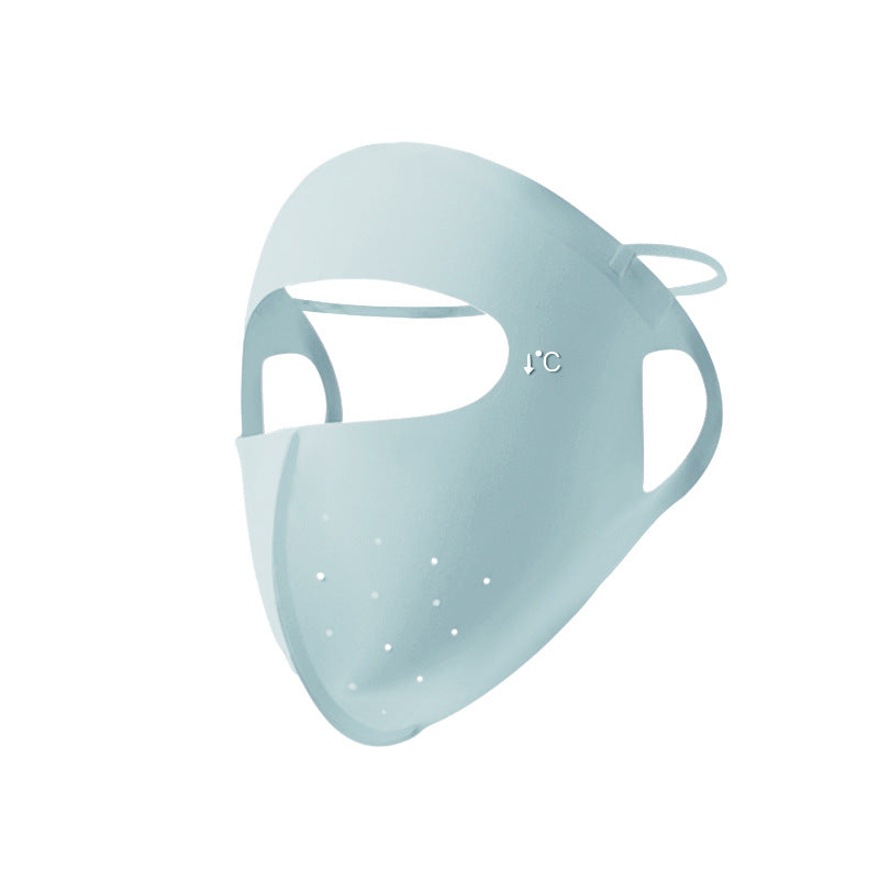 Full-face Sun Protection Mask With UV Protection,  Made Of Ice Silk Material