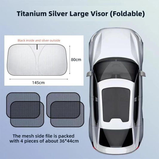 Car Sunshade Heat Insulation Shield, UV Protection and Opaque