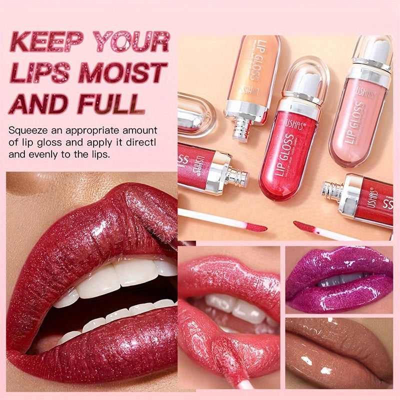 11 Colors of Pearlescent Lip Glaze, Moisturizing And Long-Lasting Mirror Liquid Lipstick