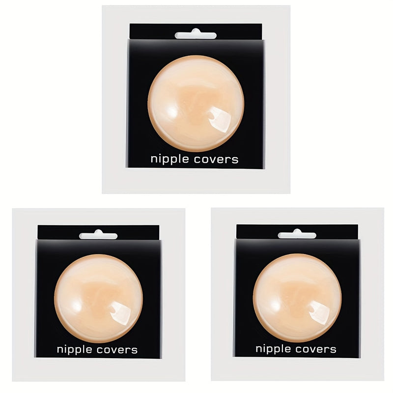 Thin Silicone Solid Summer Breast Patch, Anti-slip Nipple Patch, Reusable Breast Patch