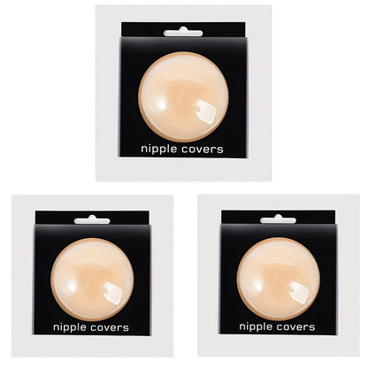 Thin Silicone Solid Summer Breast Patch, Anti-slip Nipple Patch, Reusable Breast Patch