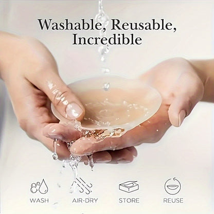 Thin Silicone Solid Summer Breast Patch, Anti-slip Nipple Patch, Reusable Breast Patch
