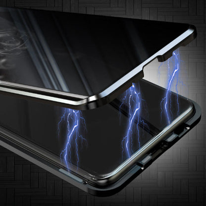 Samsung Anti-Peeping Phone Case, Full-Cover Magnetic Metal Protective Case