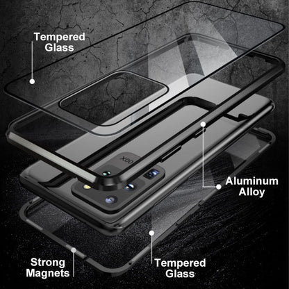Samsung Anti-Peeping Phone Case, Full-Cover Magnetic Metal Protective Case
