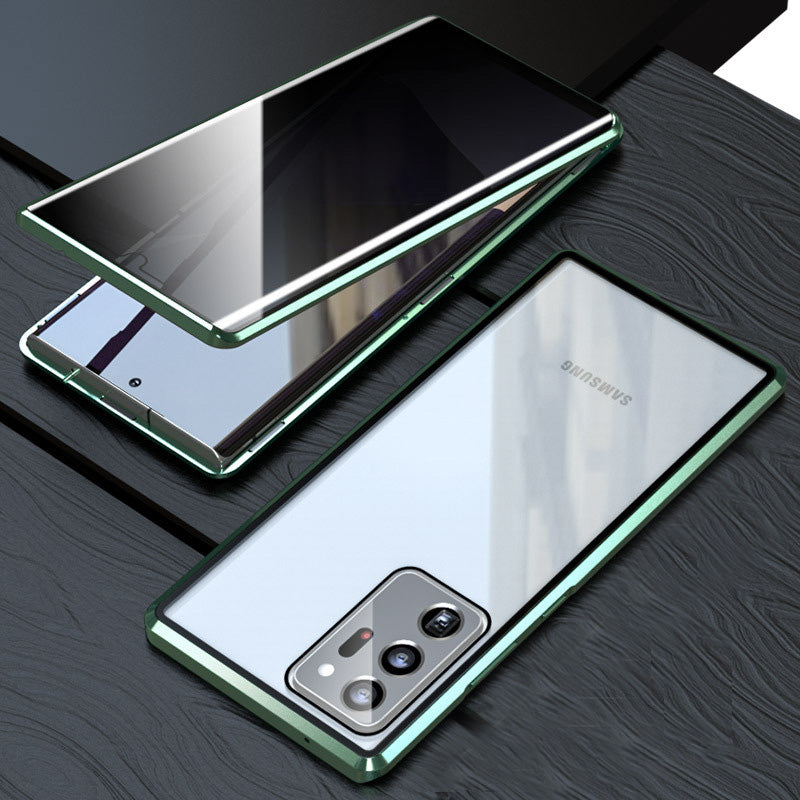 Samsung Anti-Peeping Phone Case, Full-Cover Magnetic Metal Protective Case