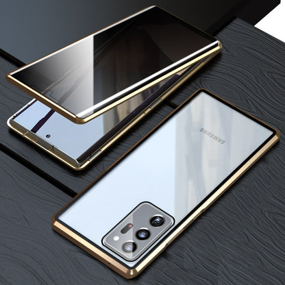 Samsung Anti-Peeping Phone Case, Full-Cover Magnetic Metal Protective Case