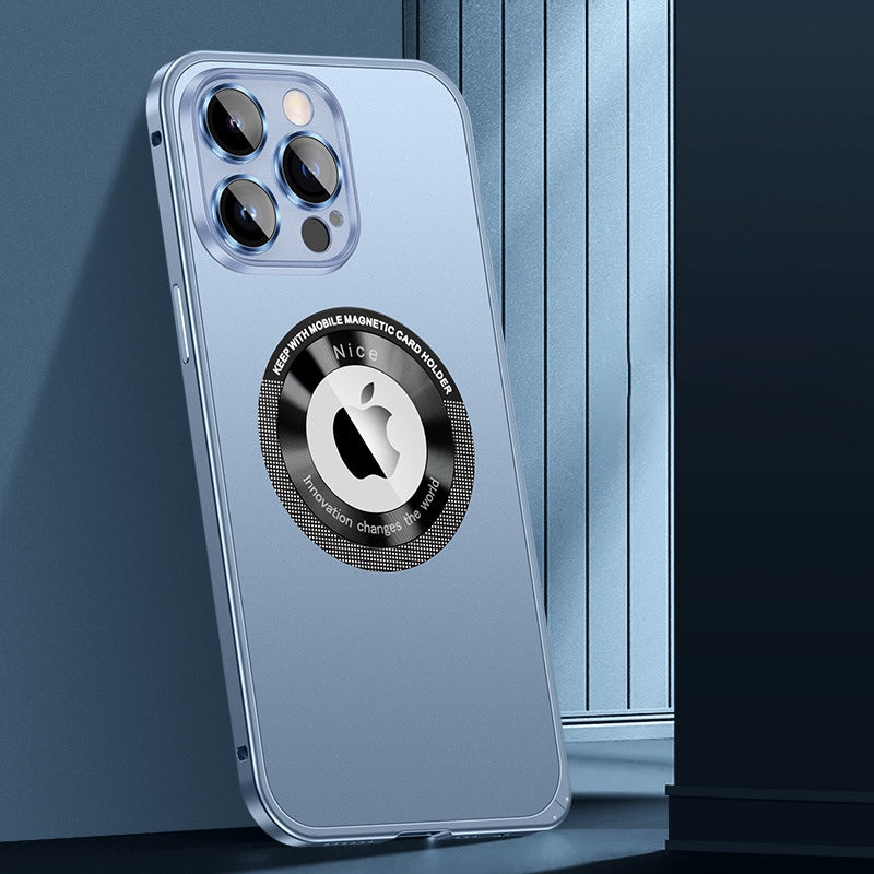 Metal Frame Hollow Magnetic Mobile Phone Case