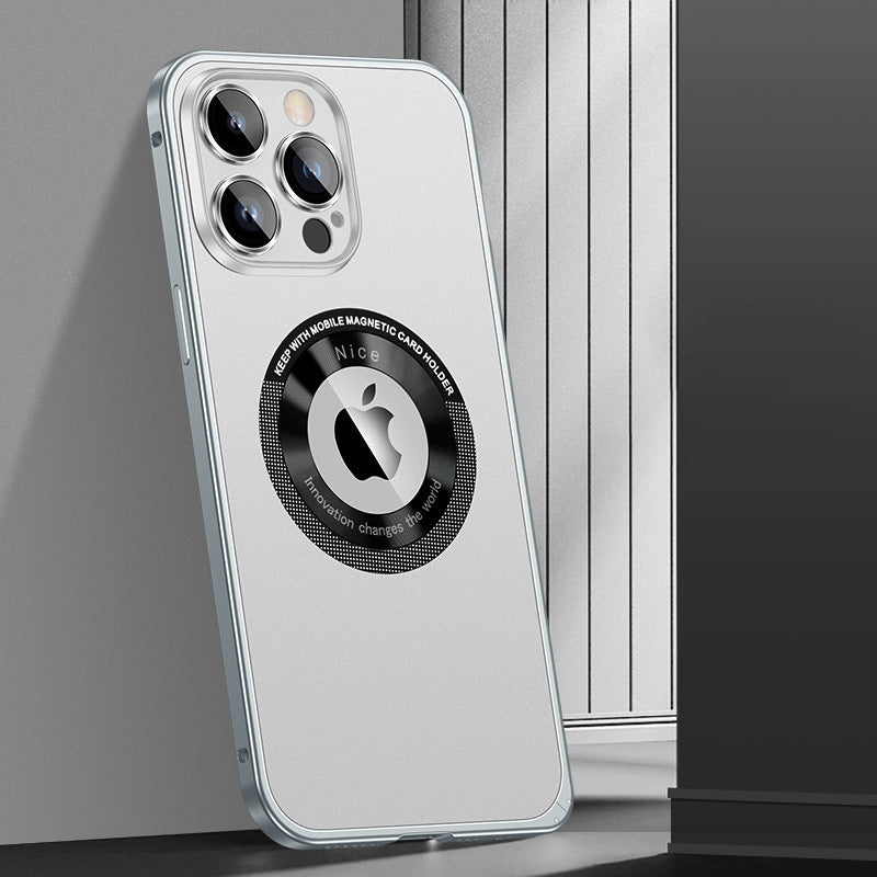Metal Frame Hollow Magnetic Mobile Phone Case