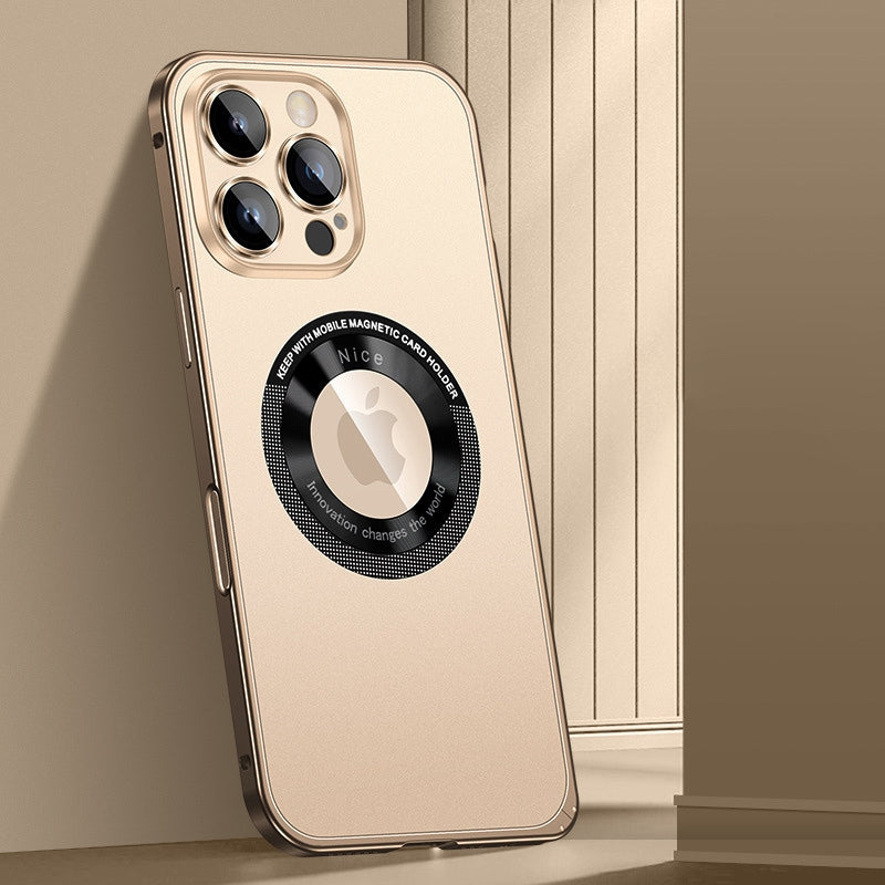 Metal Frame Hollow Magnetic Mobile Phone Case