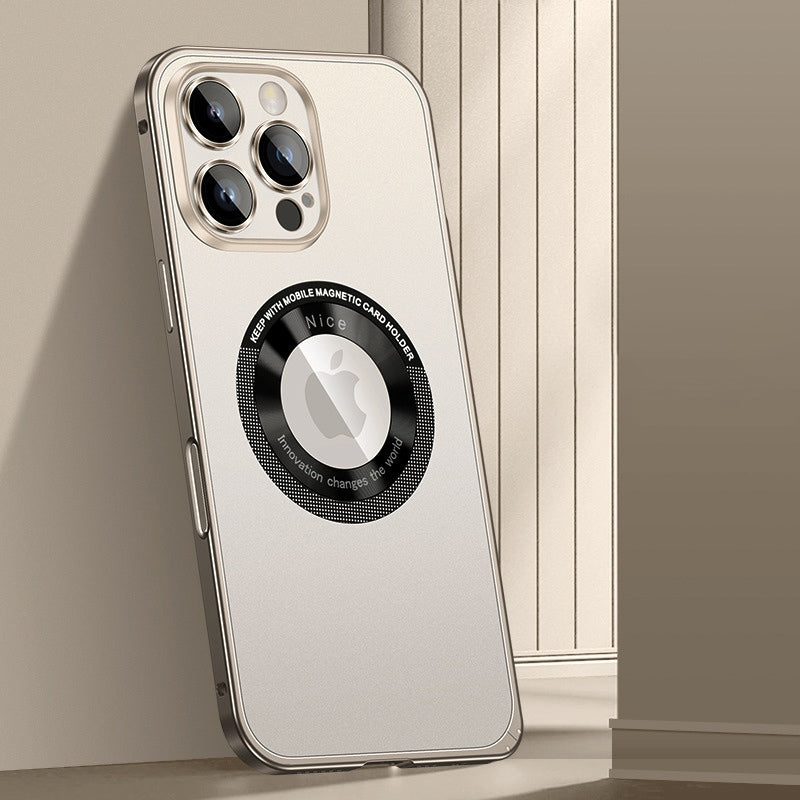 Metal Frame Hollow Magnetic Mobile Phone Case