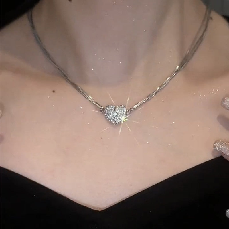 Magnetic Love Patchwork Necklace