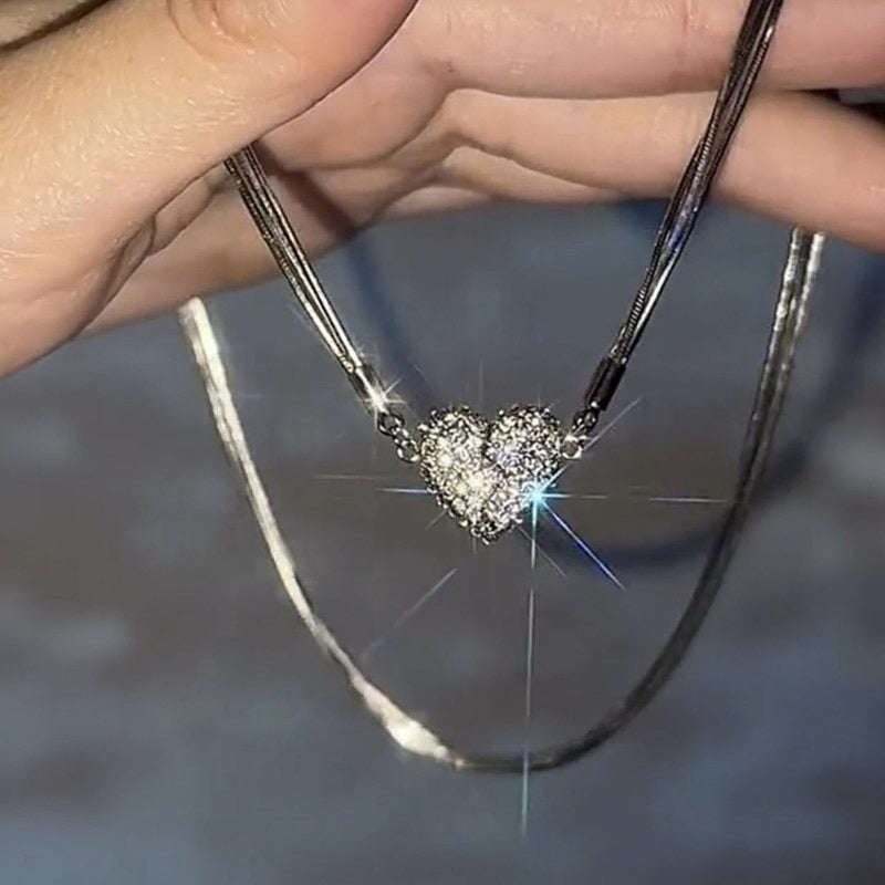 Magnetic Love Patchwork Necklace