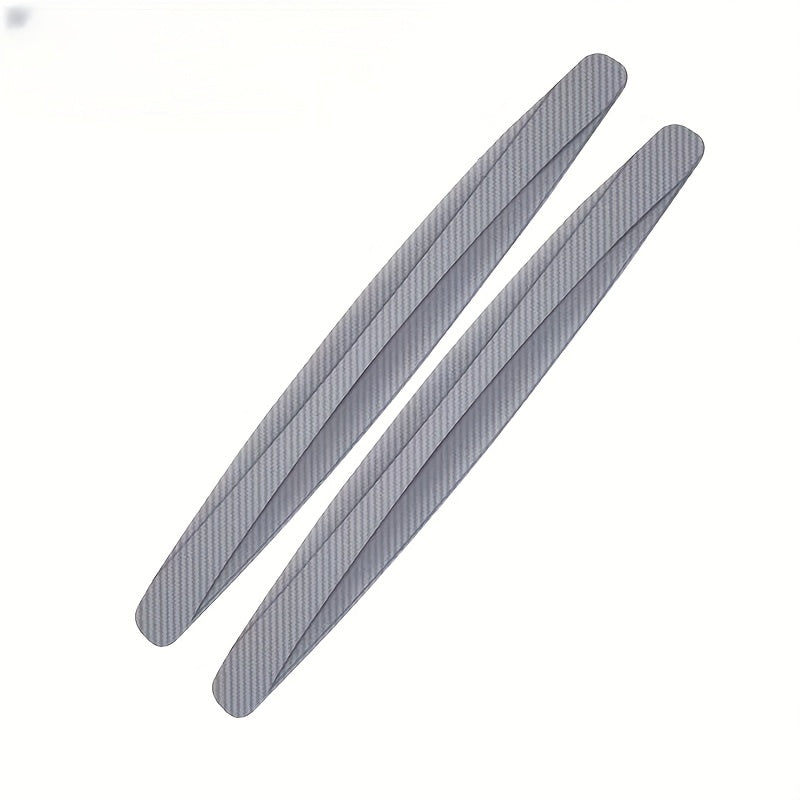 2pcs Rubber Car Bumper Guards - Front & Rear Anti-Collision Strips, Door Body Scratch Protection