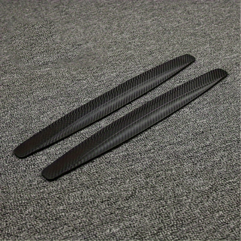 2pcs Rubber Car Bumper Guards - Front & Rear Anti-Collision Strips, Door Body Scratch Protection