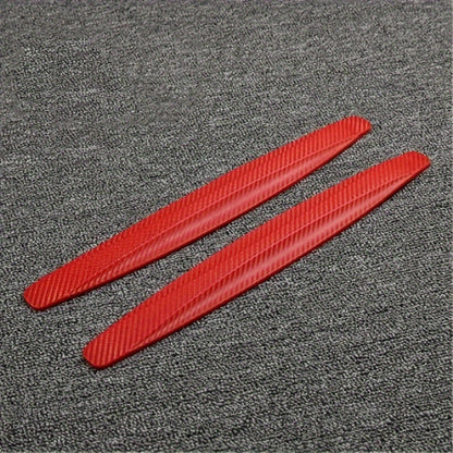 2pcs Rubber Car Bumper Guards - Front & Rear Anti-Collision Strips, Door Body Scratch Protection