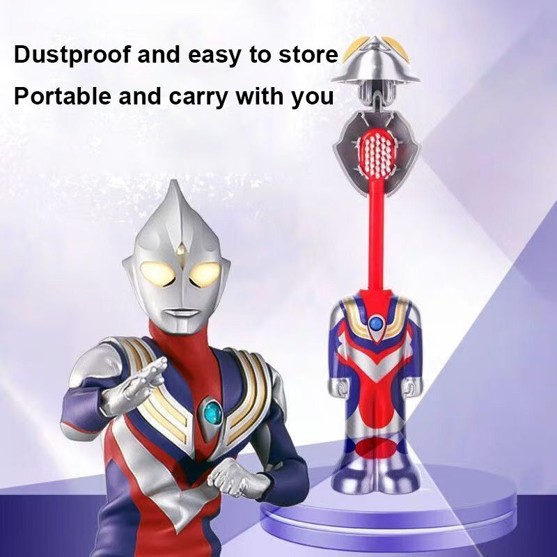 Retractable Ultraman Toothbrush for Kids – Soft & Safe Bristles