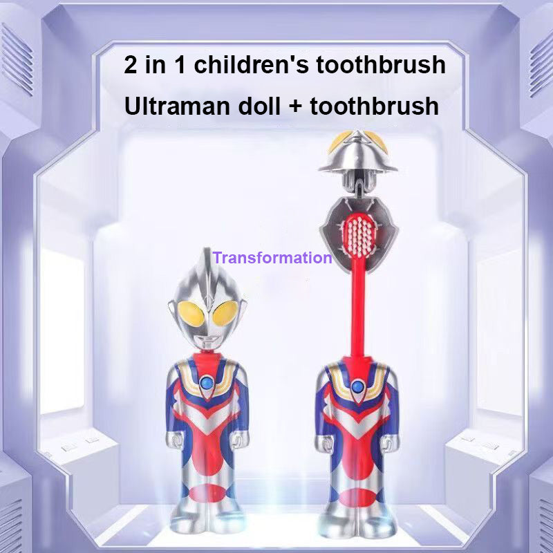 Retractable Ultraman Toothbrush for Kids – Soft & Safe Bristles