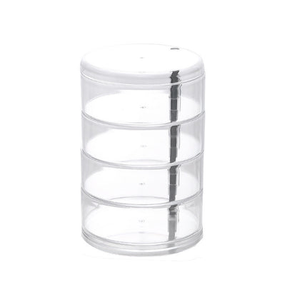 Transparent Multi-layer Rotatable Jewelry Storage Box