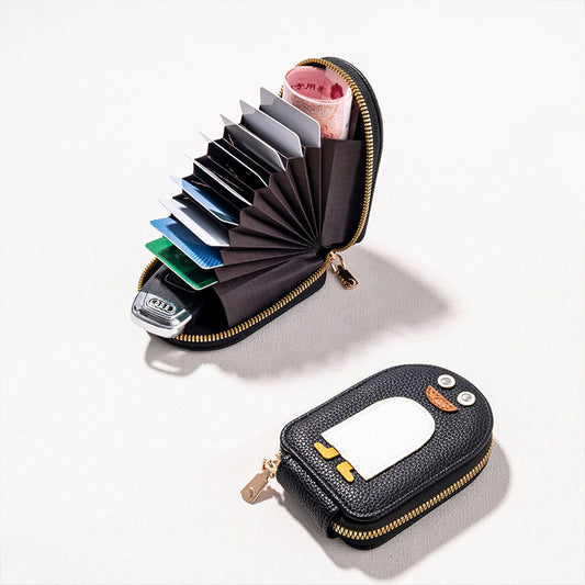 Cute Penguin PU Credit Card Coin Purse