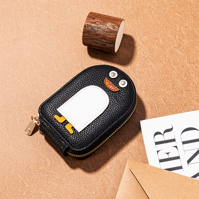 Cute Penguin PU Credit Card Coin Purse