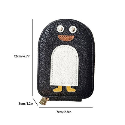 Cute Penguin PU Credit Card Coin Purse
