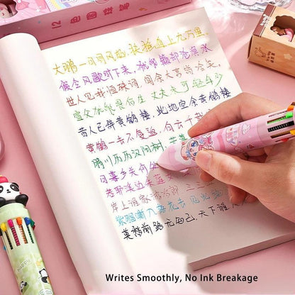 Cartoon Retractable Gel Pens – Multicolor Cute Stationery