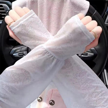 Women's UV Protection Lace Arm Sleeves