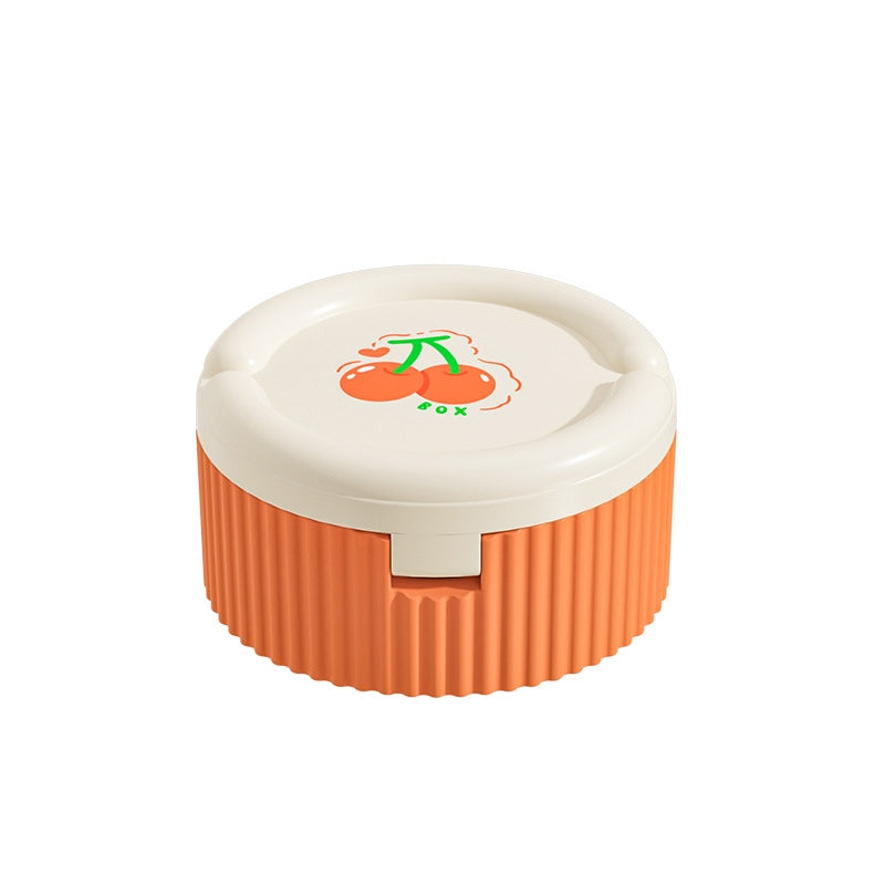 Pill organizer with collapsible silicone cup