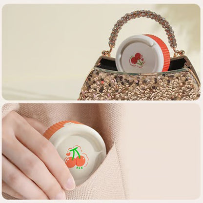 Pill organizer with collapsible silicone cup