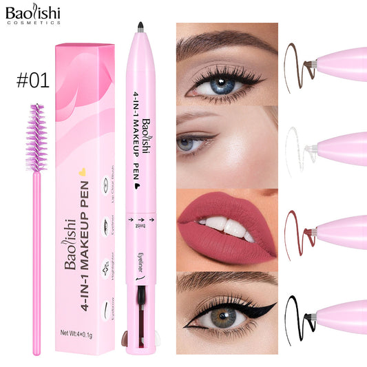 4-in-1 Makeup Pen – Eyeliner, Lip Liner, Brow & Highlighter
