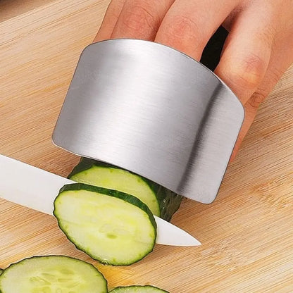 Stainless Steel Finger Guard – Kitchen Safety Cutting Protector