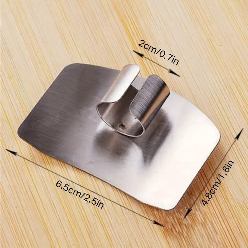 Stainless Steel Finger Guard – Kitchen Safety Cutting Protector