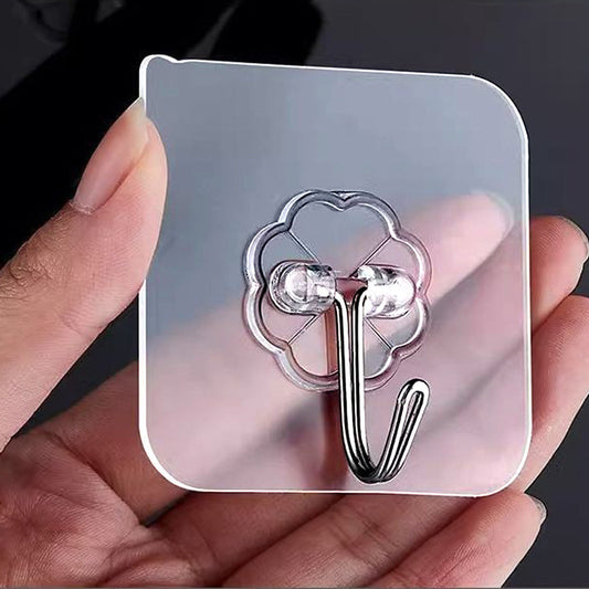 【10 PCS】Adhesive Wall Hooks – No Drill,Heavy-Duty