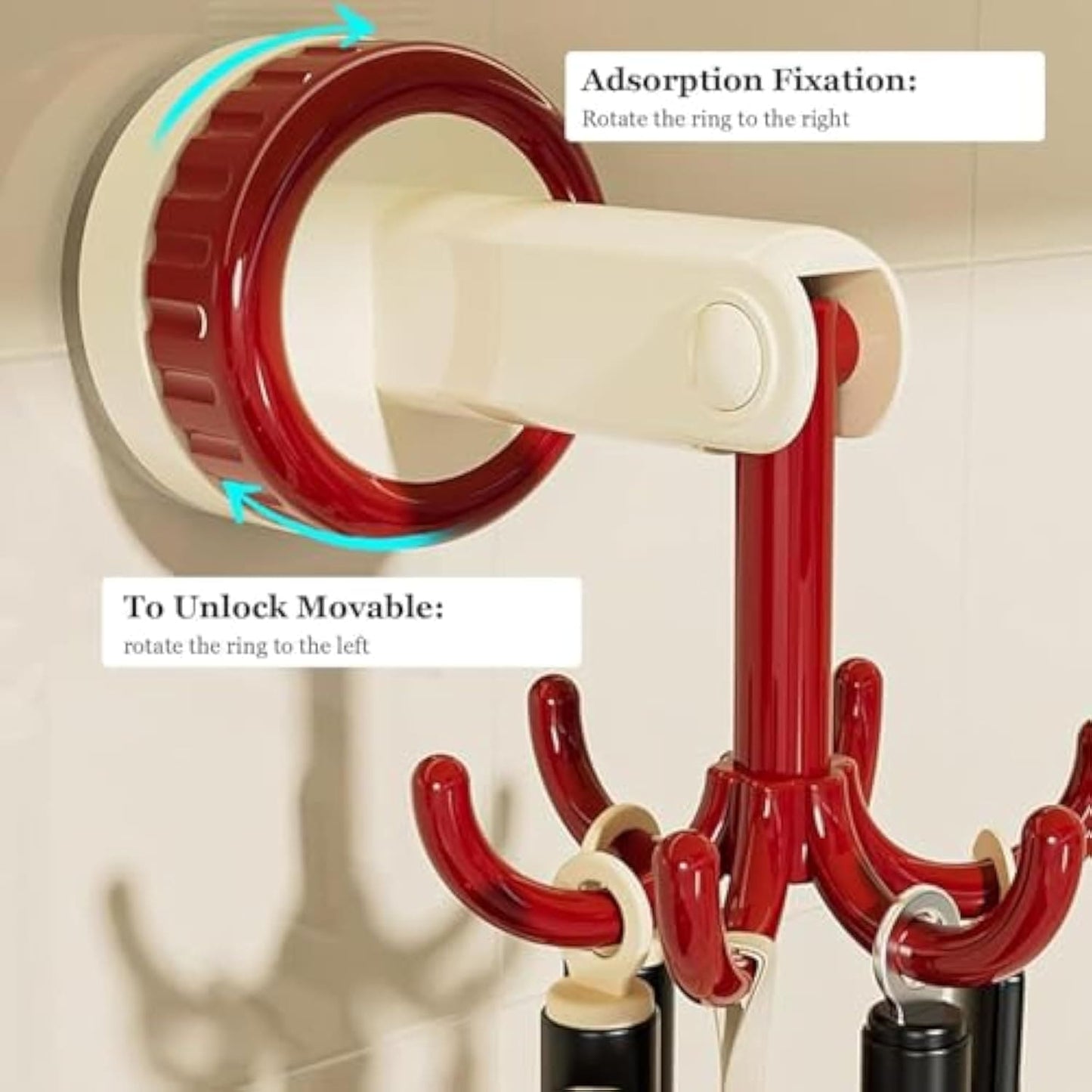 ৮টি হুক সহ মাল্টি-ফাংশনাল কাঠের ভিনটেজ ওয়ারড্রোব হ্যাঙ্গার