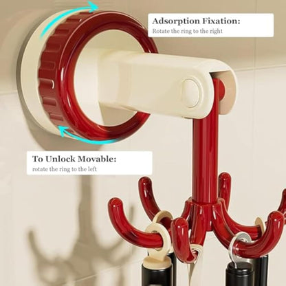 ৮টি হুক সহ মাল্টি-ফাংশনাল কাঠের ভিনটেজ ওয়ারড্রোব হ্যাঙ্গার