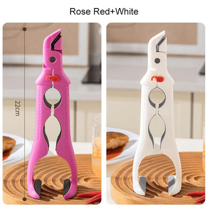 3-in-1 Heat-Resistant Silicone Kitchen Clip – Bowl & Plate Gripper, Bottle Opener, Multi-Purpose Tool