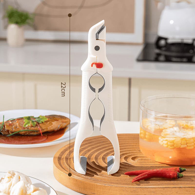 3-in-1 Heat-Resistant Silicone Kitchen Clip – Bowl & Plate Gripper, Bottle Opener, Multi-Purpose Tool