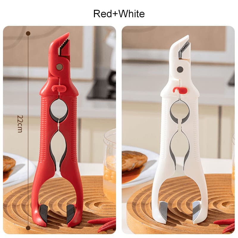 3-in-1 Heat-Resistant Silicone Kitchen Clip – Bowl & Plate Gripper, Bottle Opener, Multi-Purpose Tool