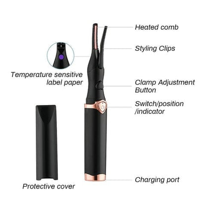 🔥Electric Eyelash Curler for Instant Glam✨ Blink & Dazzle! 👁️