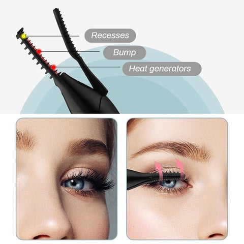 🔥Electric Eyelash Curler for Instant Glam✨ Blink & Dazzle! 👁️