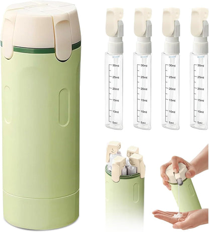 4-in-1 Travel Refillable Bottle Set (Comes with Free Stickers)