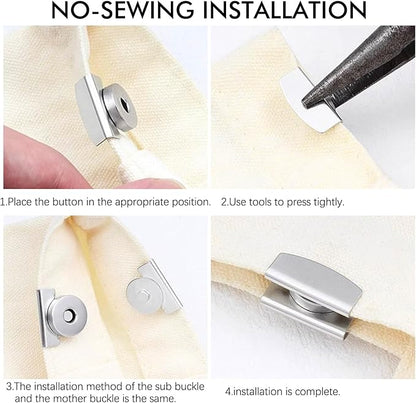 🧷Seamless Magnetic Buckle Clasp for Bags, Clothing and DIY Crafts✨