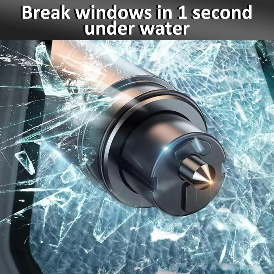 Car Safety Hammer Window Breaker & Seatbelt Cutter Emergency Escape Tool