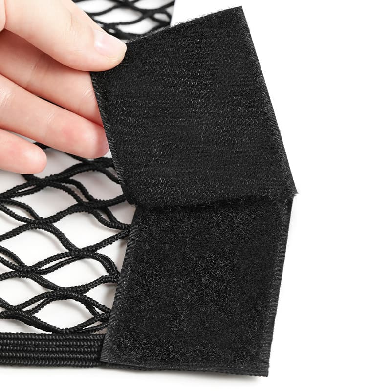Kitchen Trash Bag Organizer – Car Trunk Storage Net Bag, Elastic Cargo Mesh Storage Pouch
