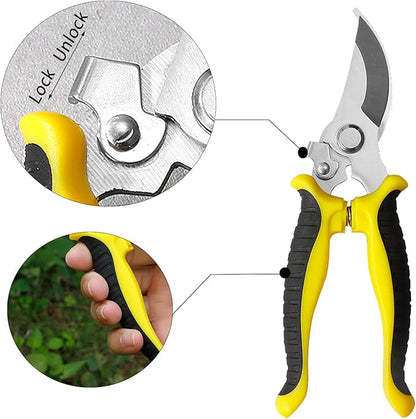 Stainless Steel Pruning Shears – Garden Fruit & Branch Cutter