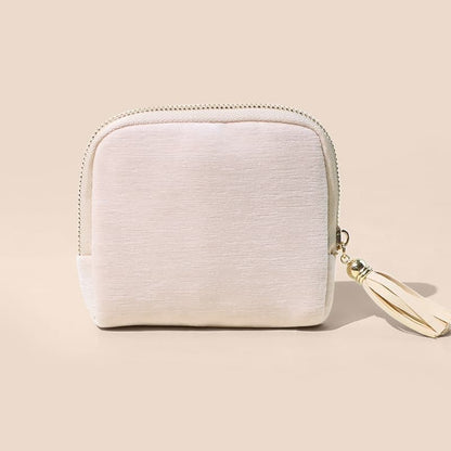 Elegant Tassel Jewelry Organizer Pouch – 5-Layer Zipper Travel Case for Rings, Necklaces, Earrings & Bracelets