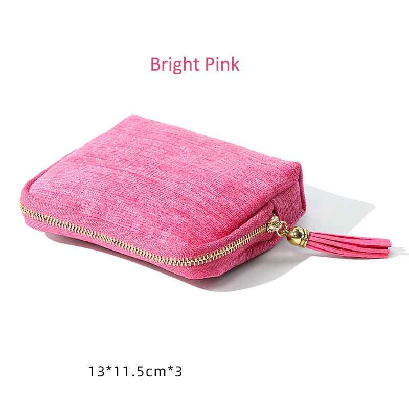 Elegant Tassel Jewelry Organizer Pouch – 5-Layer Zipper Travel Case for Rings, Necklaces, Earrings & Bracelets